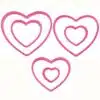 Wilton nesting heart cutter set/6 bij cake, bake & love 1