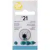 Wilton decorating tip #021 open star carded bij cake, bake & love 1