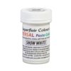 Sugarflair universal paste colours -snow white e171 free 22g bij cake, bake & love 3