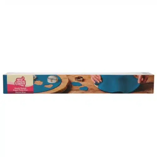 Funcakes ready rolled fondant disc denim blue
