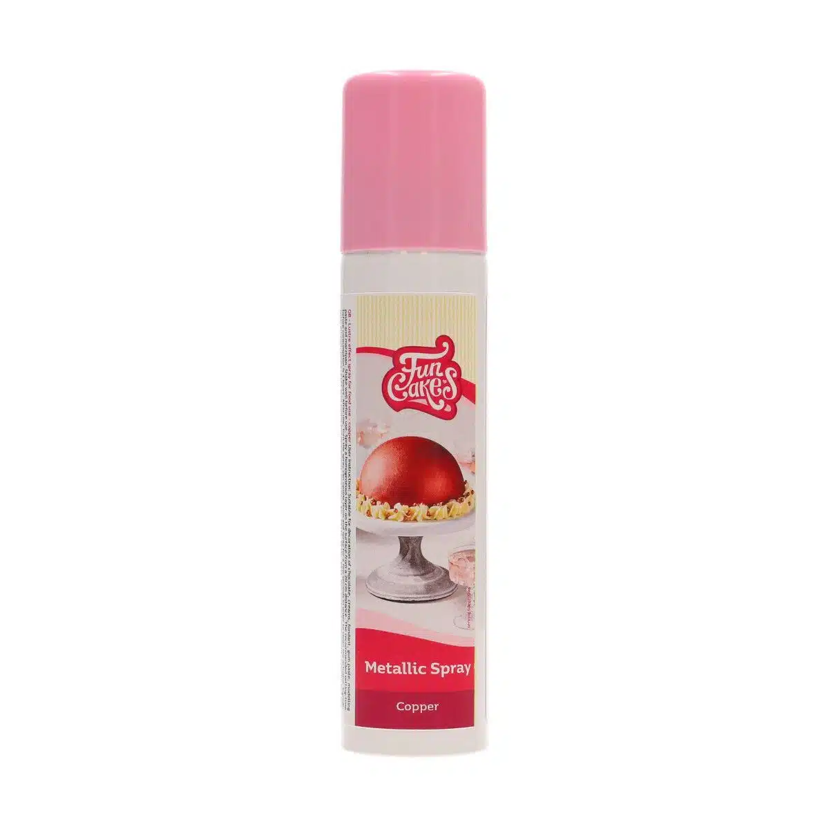 Funcakes metallic spray copper 100 ml bij cake, bake & love 5 Funcakes metallic spray copper 100 ml