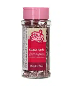 FunCakes Metallic Sugar Rods XL Roze
