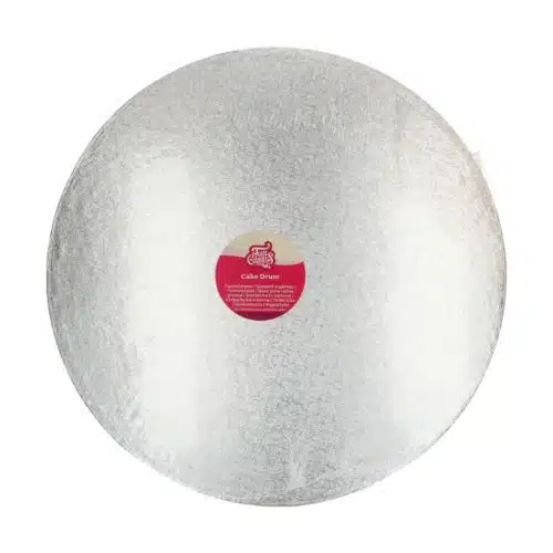 Funcakes cake drum rond ø50,5 cm- zilver