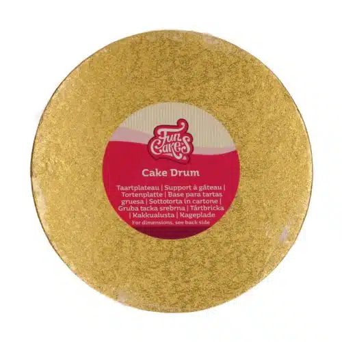 Funcakes cake drum rond ø20 cm - goud
