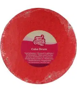 FunCakes Cake Drum Rond Ø20 cm - Rood
