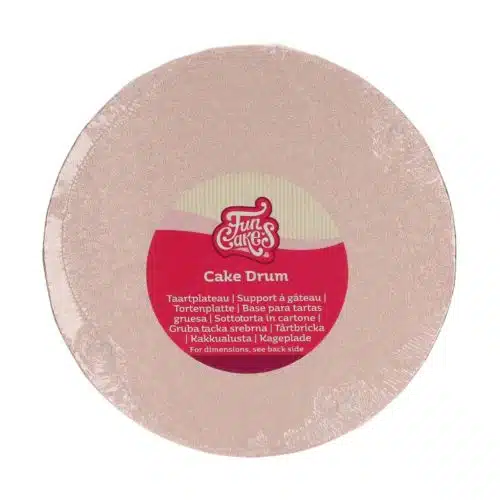 Funcakes cake drum rond ø20 cm - rosé goud