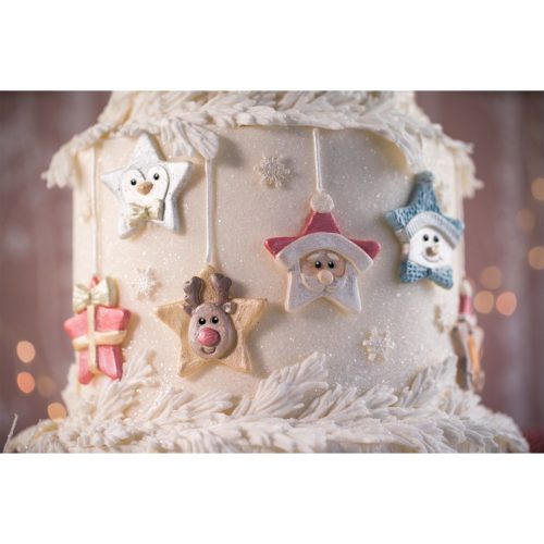 Karen davies silicone mould - christmas stars bij cake, bake & love 7