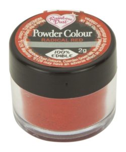 Rd powder colour red - radical red bij cake, bake & love 8