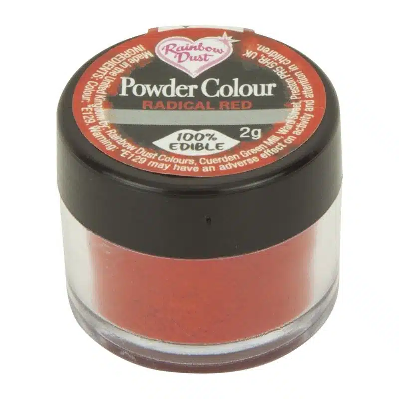 Rd powder colour red - radical red bij cake, bake & love 7 Rd powder colour red - radical red - afbeelding 3