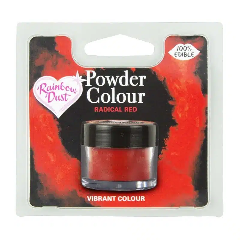 Rd powder colour red - radical red bij cake, bake & love 5 Rd powder colour red - radical red