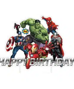 Caketopper Avengers Happy Birthday