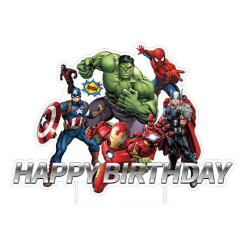 Caketopper avengers happy birthday bij cake, bake & love 5