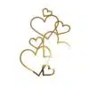 Caketopper hartjes goud bij cake, bake & love 1