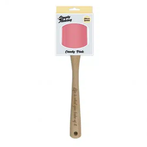 Simply making - life is what you bake of it (pink) spatula