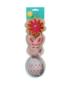 Wilton Koekjes Uitsteker Bloem/Konijnen Hoofd/Ei Set/3