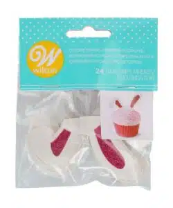 Wilton Glitter Konijnen Oortjes Toppers pk/24