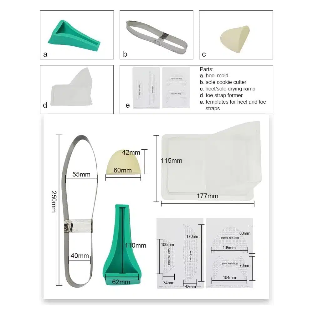 3d high heel shoe kit bij cake, bake & love 7 3d high heel shoe kit - afbeelding 3