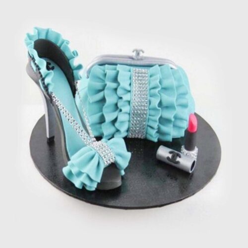 3d high heel shoe kit bij cake, bake & love 11