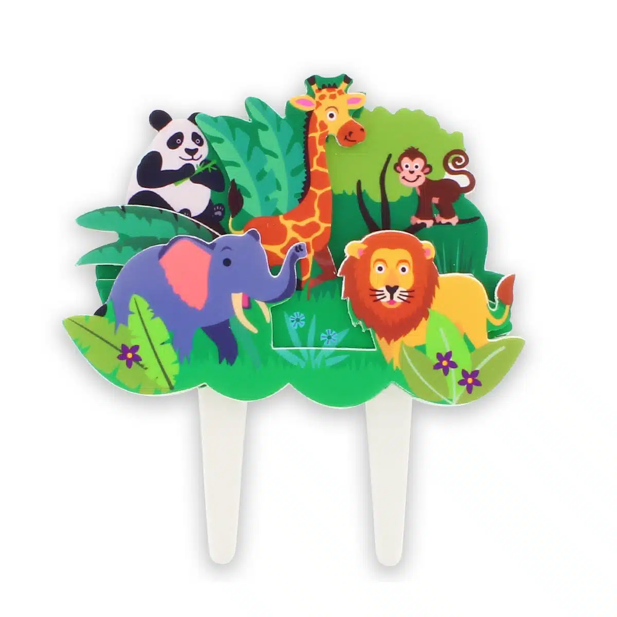 Culpitt jungle friends happy birthday topper bij cake, bake & love 5 Culpitt jungle friends happy birthday topper