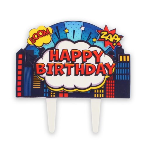 Culpitt superhero happy birthday topper bij cake, bake & love 5