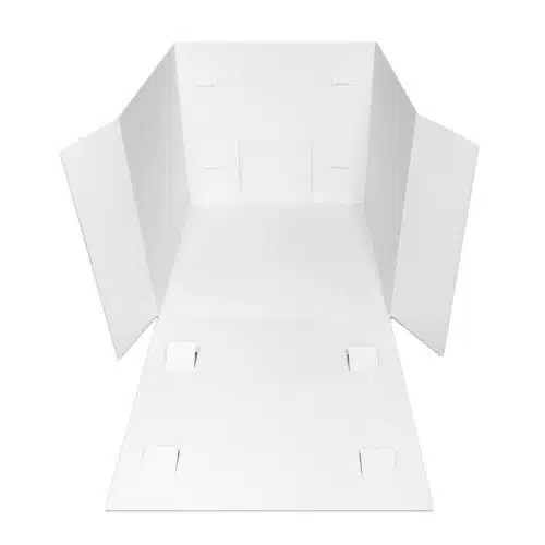 Taartdoos roze met venster 30x30x30 - afbeelding 2