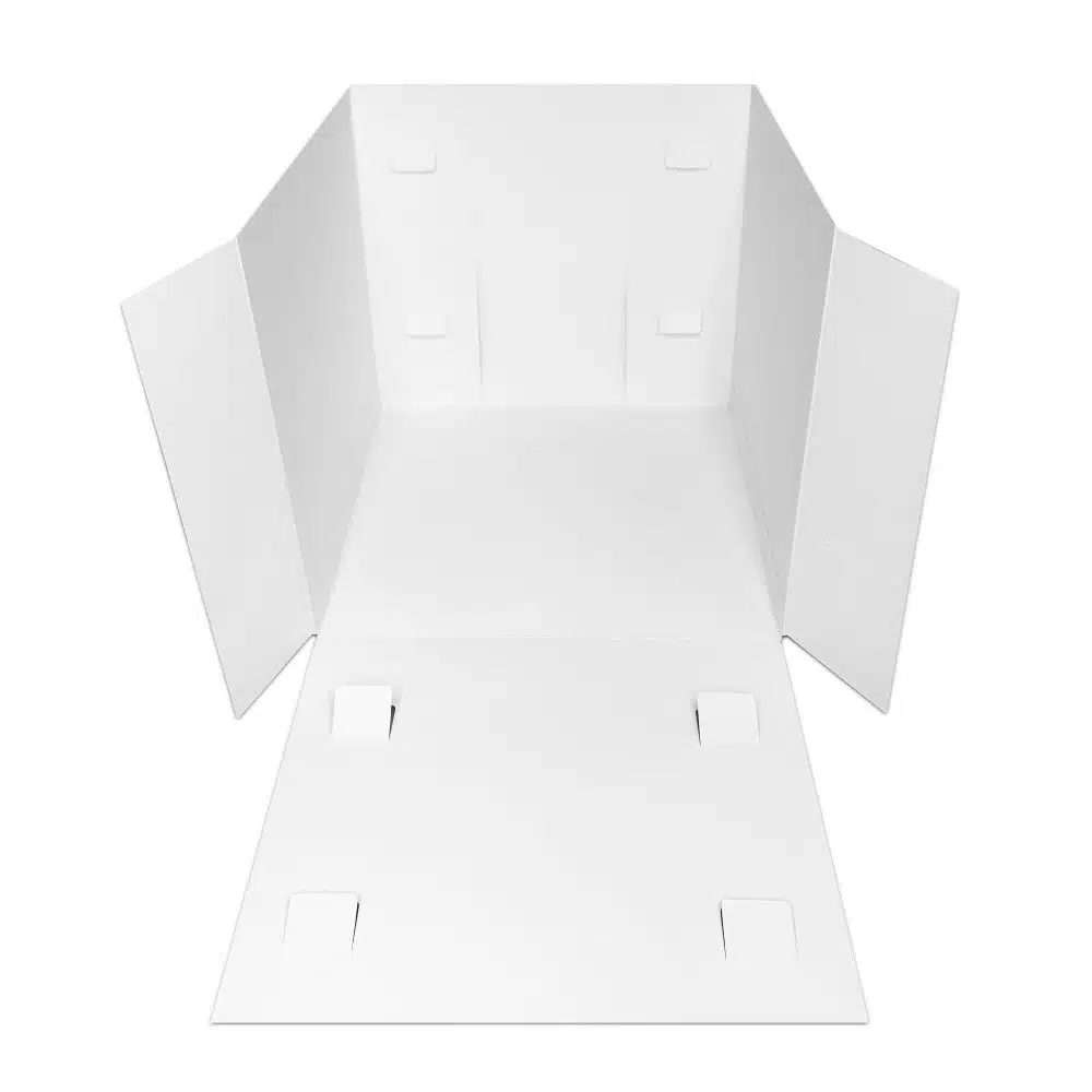 Taartdoos roze met venster 30x30x30 bij cake, bake & love 6 Taartdoos roze met venster 30x30x30 - afbeelding 2