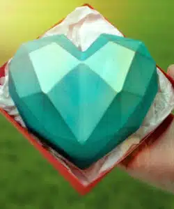 Alternative view of Chocolade mal Medium Geometrisch Hart