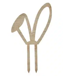 Alternative view of Ginger Ray Caketopper Wooden Bunny Ears