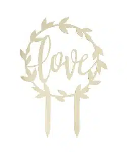 Alternative view of Ginger Ray Caketopper Gold Love