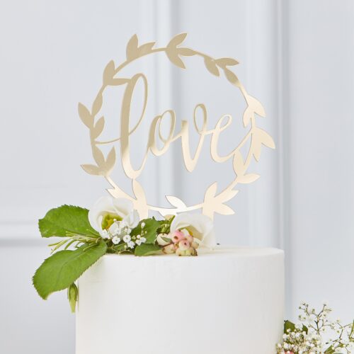 Ginger ray caketopper gold love bij cake, bake & love 5