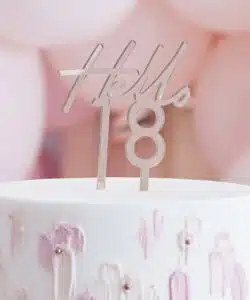 Ginger Ray Caketopper Hello 18 Rose Gold