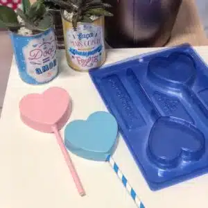 Chocolade mal hart lollies bij cake, bake & love 5 Chocolade mal hart lollies