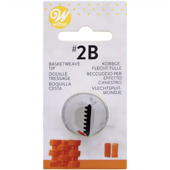 Wilton decorating tip #2b basketweave carded bij cake, bake & love 5 Wilton decorating tip #2b basketweave carded