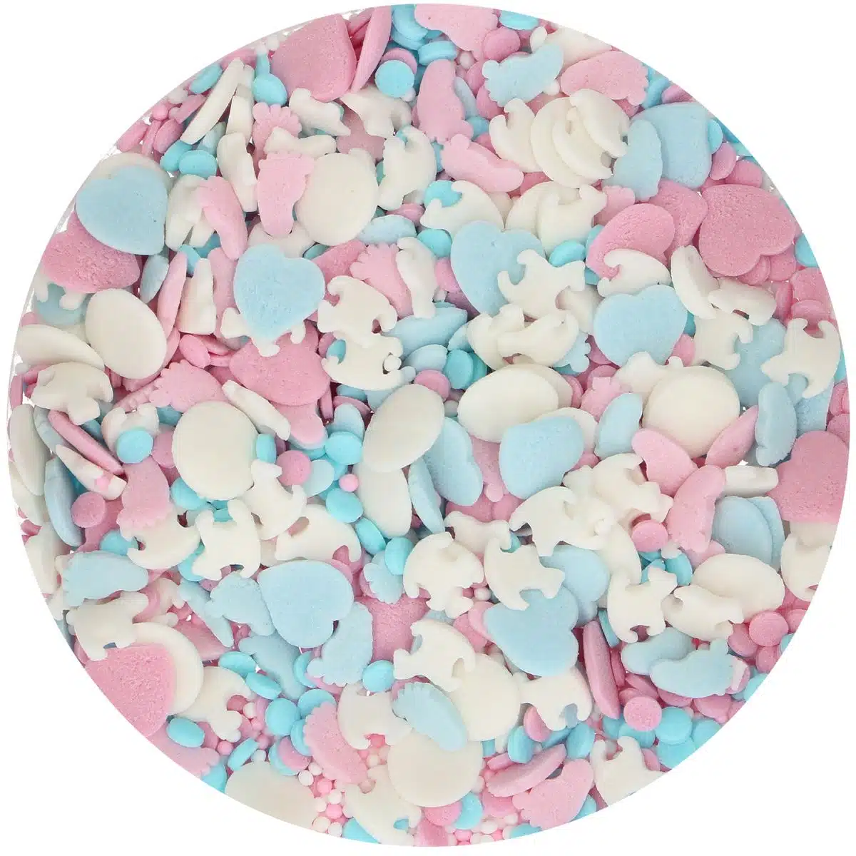 Funcakes sprinkle medley gender reveal 65 g bij cake, bake & love 6 Funcakes sprinkle medley gender reveal 65 g - afbeelding 2