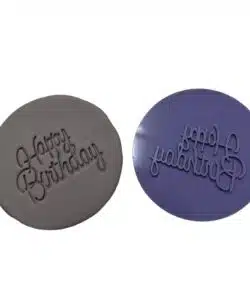 Impressie stempel Happy Birthday
