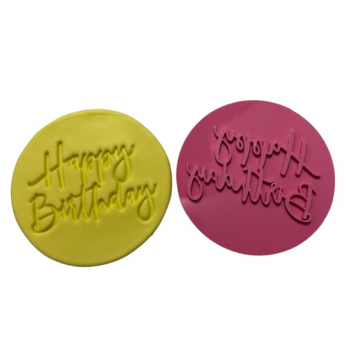 Impressie stempel happy birthday versie 2 bij cake, bake & love 5