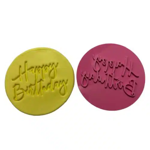 Impressie stempel happy birthday versie 2