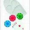 Fpc mould poker chips & cards bij cake, bake & love 3