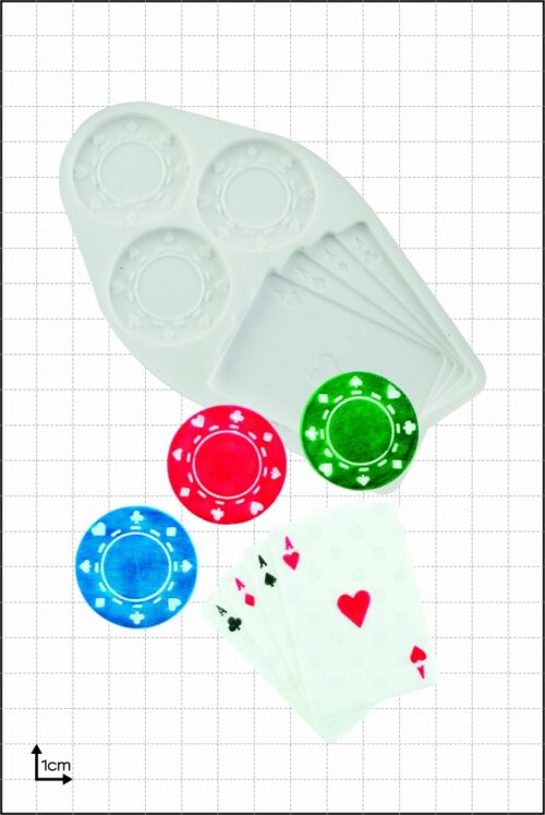 Fpc mould poker chips & cards bij cake, bake & love 5