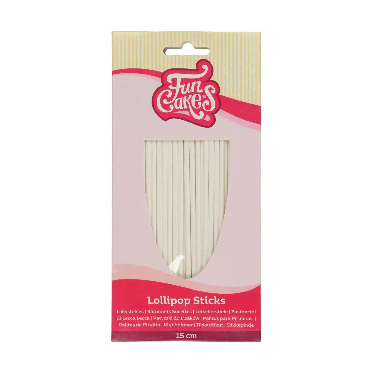 Funcakes lollipop sticks 15 cm pk/50 bij cake, bake & love 5 Funcakes lollipop sticks 15 cm pk/50