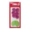 Dekora suikerbloemen fuchsia bloemetjes en groen blad 13 stuks bij cake, bake & love 2 Dekora suikerbloemen fuchsia bloemetjes en groen blad 13 stuks bij cake, bake & love 1