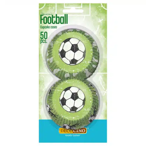 Baking cups voetbal pk/50