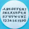 Fmm swirly alphabet & number font bij cake, bake & love 1