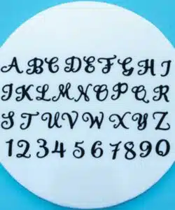 FMM Swirly Alphabet & Number Font