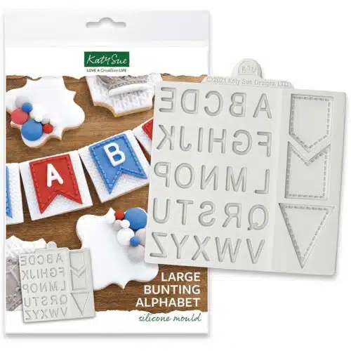 Katy sue mould large bunting alphabet