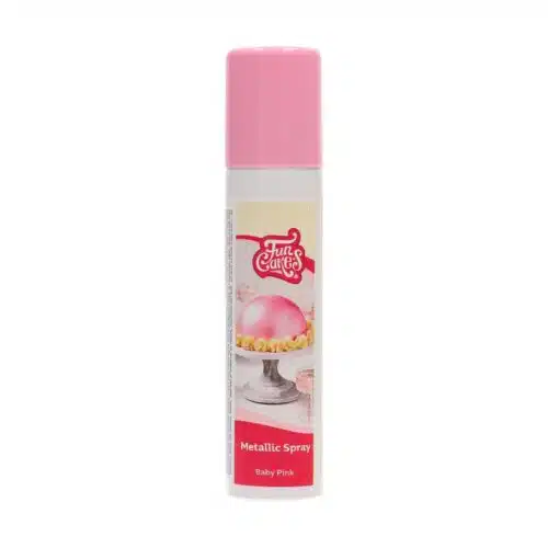 Funcakes metallic spray baby pink