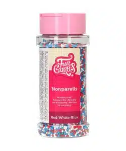FunCakes Musketzaad Rood-Wit-Blauw 80 g