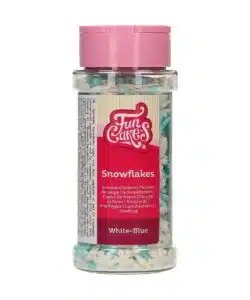 FunCakes Sneeuwvlokken Wit/Blauw 50 g