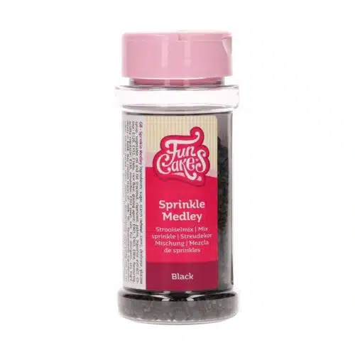 Funcakes sprinkle medley black 65 g