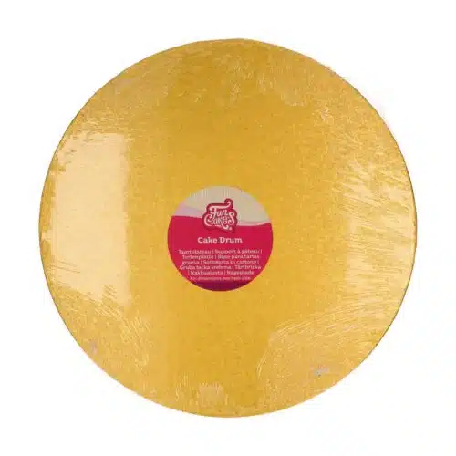 Funcakes cake drum rond ø35,5 cm - goud